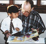 Adrian Opthof, with grandson Kyle. 
