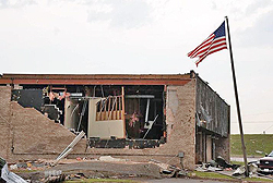 Wreckage of the Moore, OK Post Office 