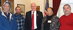 Pennsylvania APWU members meet with Rep. Pat Meehan.