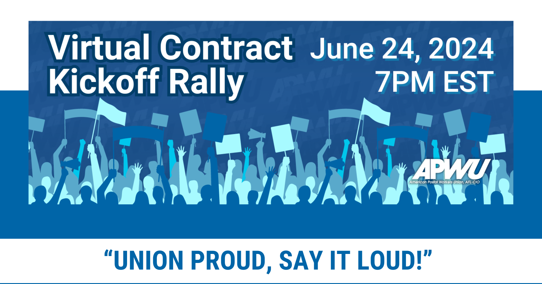 Join the Virtual Contract Rally on June 24 to Kickoff APWU Contract