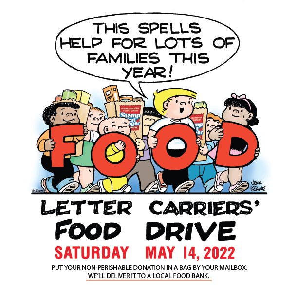 NALC Stamp Out Hunger Food Drive Saturday May 14 2022
