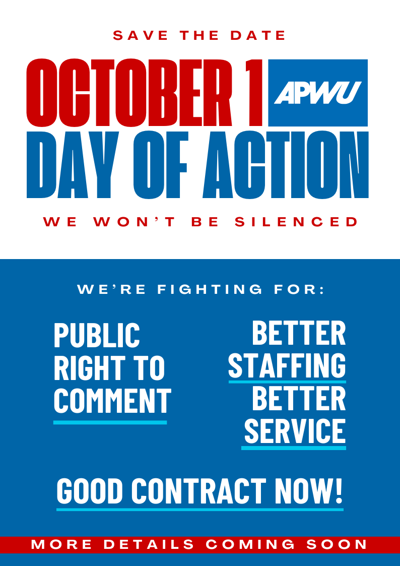 Oct 1 APWU Day of Action: We Won
