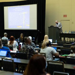 Delegates attend pre-convention workshops