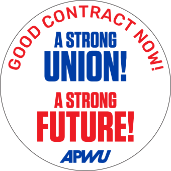 a contract campaign logo that says a strong union a strong future - good contract now